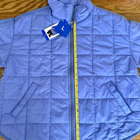 Roxy Quilted Puffer Jacket - Periwinkle Blue - Picture 9 of 10